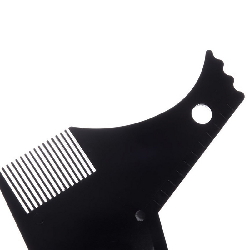 2 Pcs Beard Comb Styling Mens Grooming Trimmer Template Sideburns Tool Man Shaving