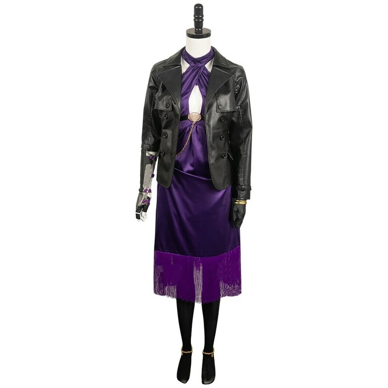 Disfraz de Cosplay de Tekken 8 ALISA para hombre y mujer, chaqueta de abrigo de Jin Kazama, Jin Nina Hwoarang, traje de fiesta de Carnaval de Halloween