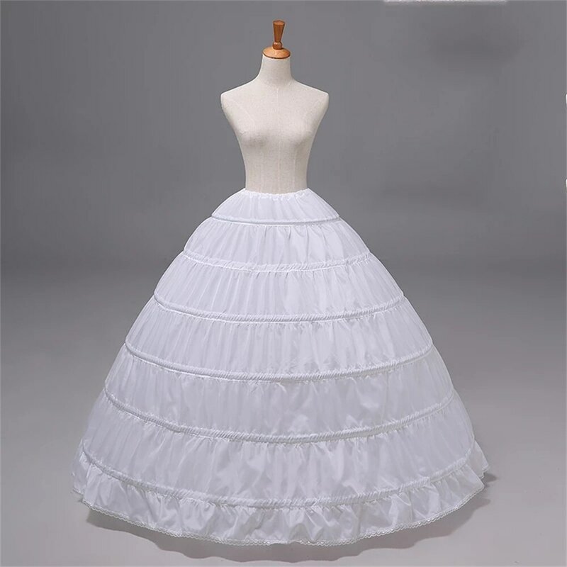 Babyonlinedress 6 обручей кринолин бальное платье свадебное юбка пушистая Нижняя юбка Mariage Half Slips свадебные аксессуары