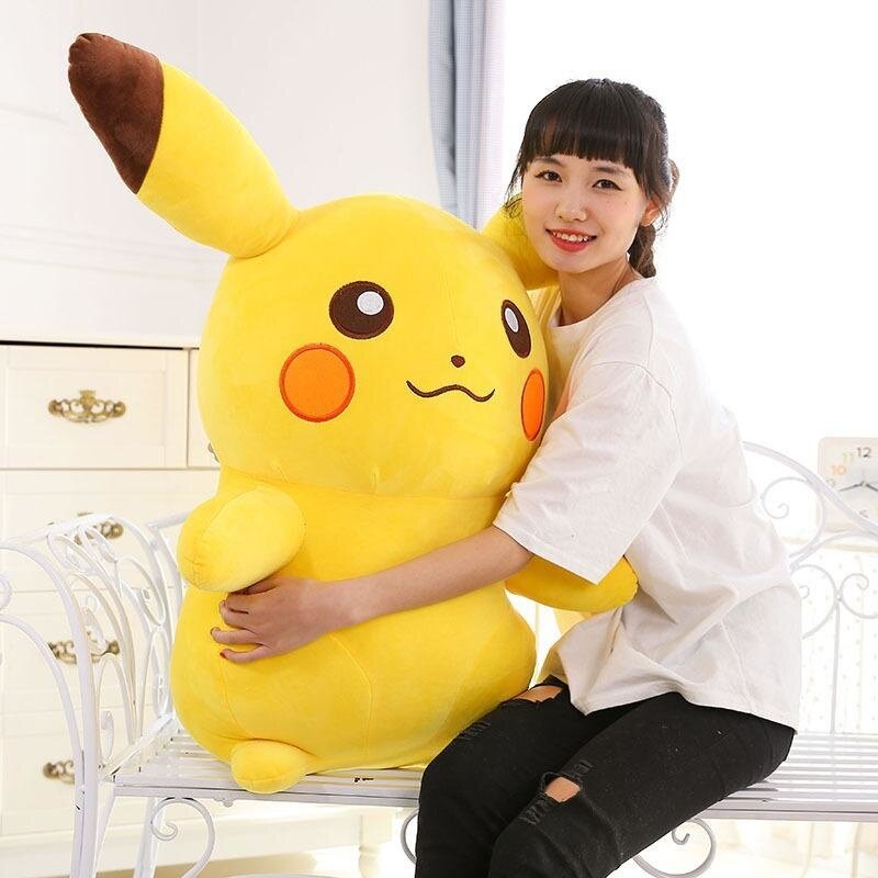 Cuscino Pikachu peluche 20-65cm Kawaii giappone Anime Pokemon Pikachu bambola di peluche morbida farcita bambola carina regalo di natale per bambini ragazze