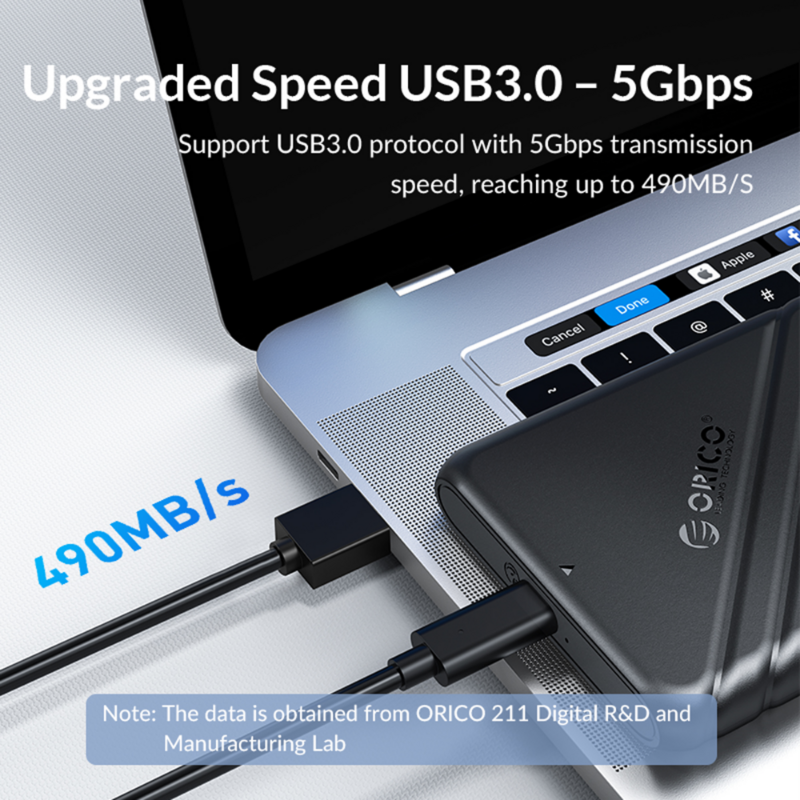 ORICO HDD Enclosure 2.5 SATA To USB 3.0อะแดปเตอร์กล่องฮาร์ดดิสก์5 6Gbps HDD SSD กล่องใส่ฮาร์ดดิสก์สนับสนุน UASP สำหรับ PC แล็ปท็อป