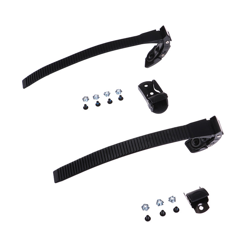 1 Set Replacement Sturdy Inline Roller Skating Skate Shoes Energy Strap With Screws nuts + Buckle Black Scooter Parts Accessory