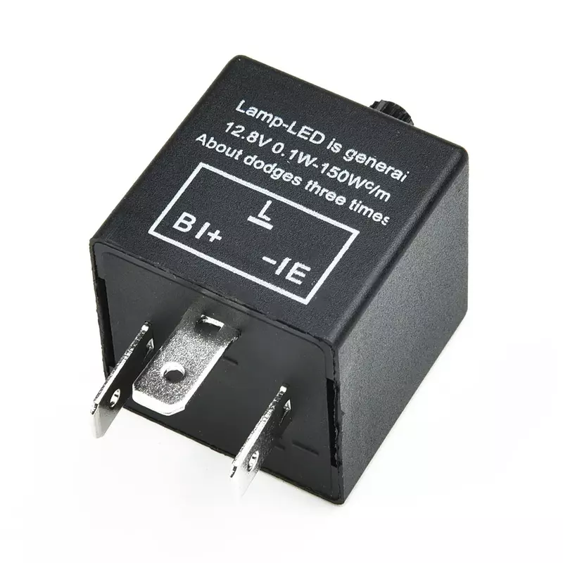 Relè lampeggiatore a LED a 3 Pin 12V per luce di segnalazione MotorcycleTurn frequenza regolabile indicatore di luce elettronico per Moto relè Flash