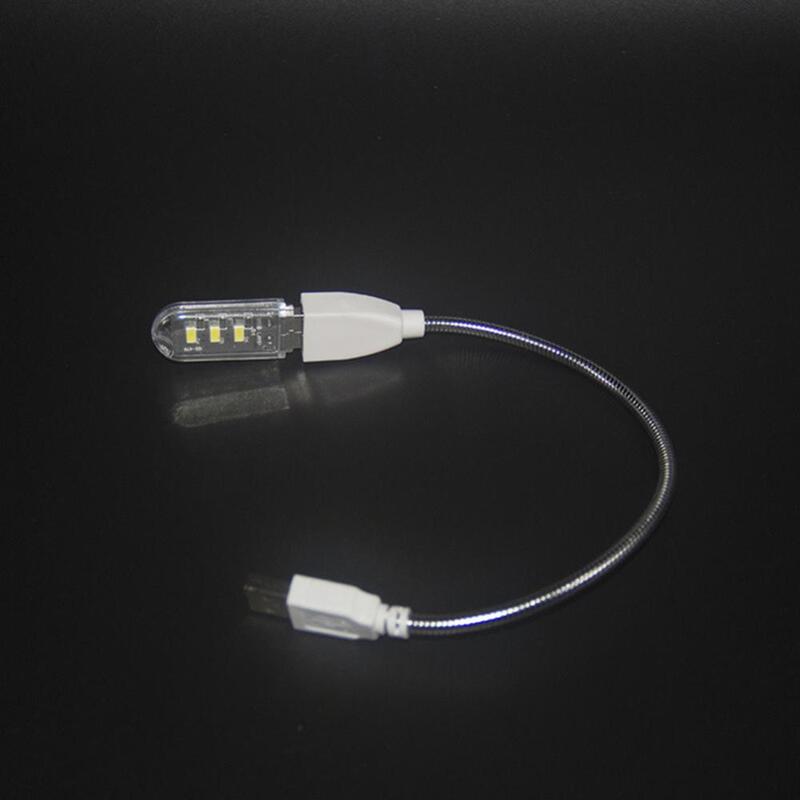Lámpara de mesita de noche para lectura, luz LED de noche portátil con carga USB, Banco de energía para PC y portátil