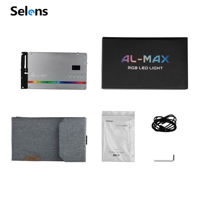 Selens AL-Max RGB Full Color Magnetic LED Light Camera Portable fill light for DSLR Video Studio Phone Camera Camcorder Live TV
