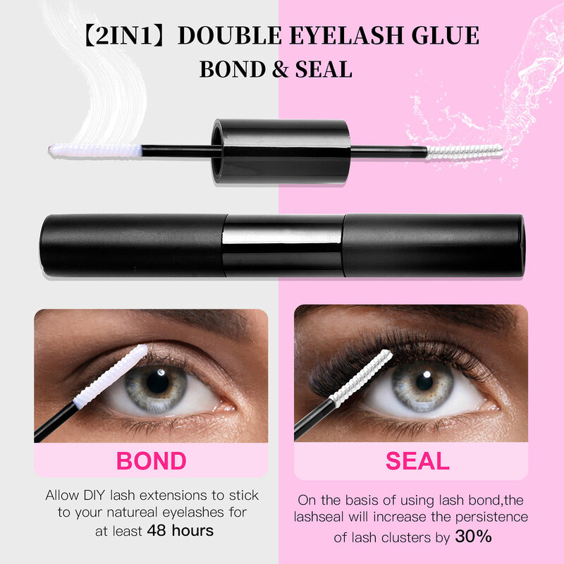High Quality Makeup False Eyelashes Set DIY Eye Lash Extensions Kit For Beauty