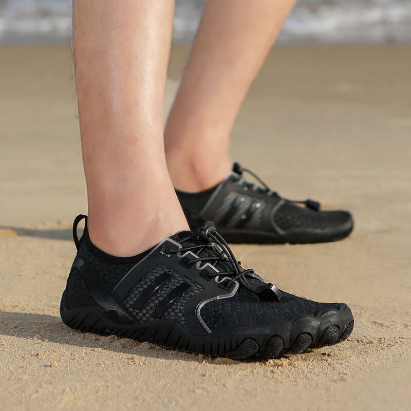 Sapatos de água antiderrapantes para homens e mulheres, com sola de borracha, esportes de praia, natação, alta qualidade, 2024