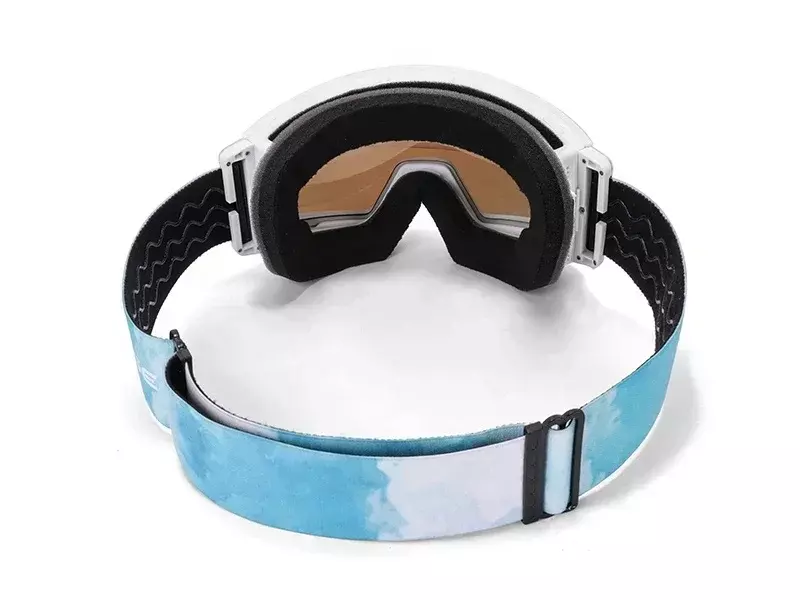 Gafas de esquí polarizadas antiniebla calentadas eléctricamente, lentes de gradiente intercambiables magnéticas, gafas de moto de nieve, moda