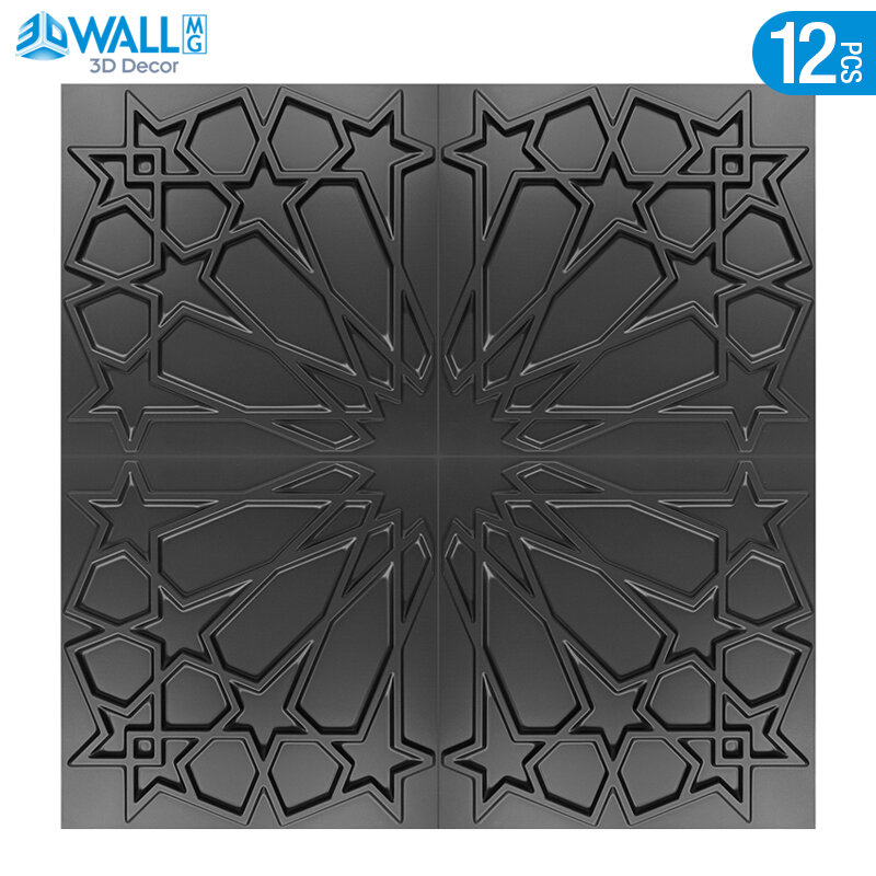 12 sztuk 30cm islamski meczet maroko drzwi Wall Art złoty 3D naklejki ścienne muzułmanin 3D Panel ścienny czechy arabski nowoczesny wystrój pokoju