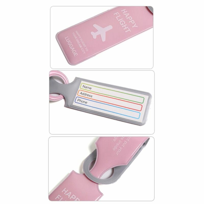 1Pc Address Label PVC Luggage Tag Baggage Name Tags Boarding Pass Boarding Pass Tag Aircraft Consignment Card Tag
