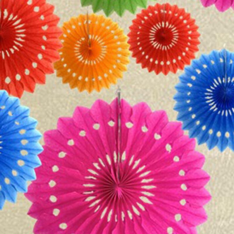 Paper Fan Flower Wedding Decorative Paper Pompoms Flower Fan Party Home Decor Tissue Birthday Christmas DIY Decoration Flower