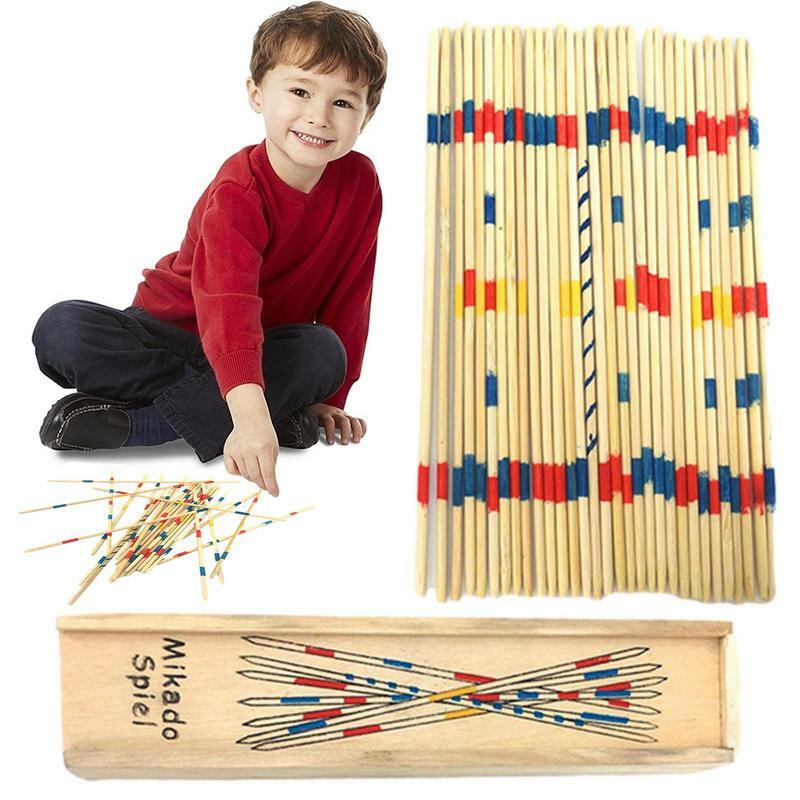 Bastoncini per Pickup in legno bastoncini da gioco devianti per bambini 31 pezzi bastoncini colorati giochi gioco in età prescolare divertente gioco da tavolo retrò
