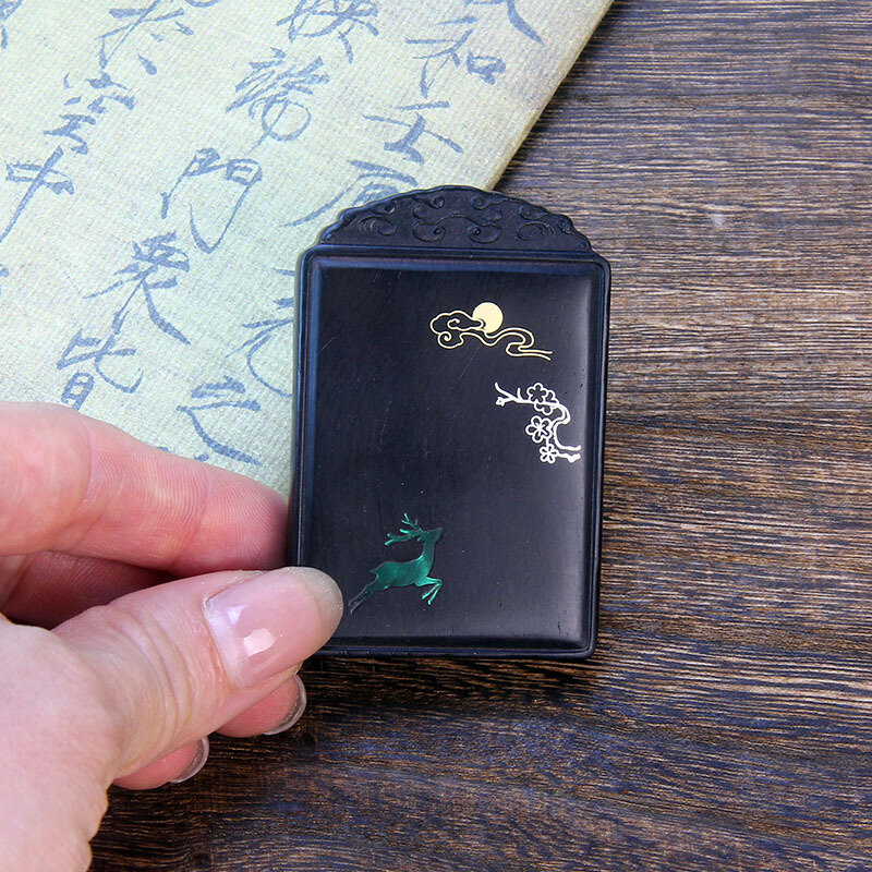 Colgante de plata de ley S999 con incrustaciones de ébano, colgante de Bodhisattva Guanyin, sándalo púrpura, llavero de viaje seguro, no tiene tarjeta, colgante de coche