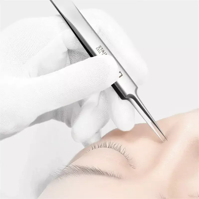 Profesjonalny ultra-cienki nr 5 trądzik do usuwania zaskórników pincety Salon kosmetyczny pryszcze igły głębokie Cleaner klip narzędzie do pielęgnacji skóry twarzy