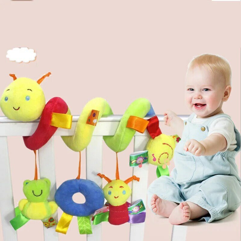 Passeggino giocattolo sonagli presepe seggiolino auto spirale giocattolo per bambini per neonati seggiolino auto appeso campana sonaglio giocattolo per regalo