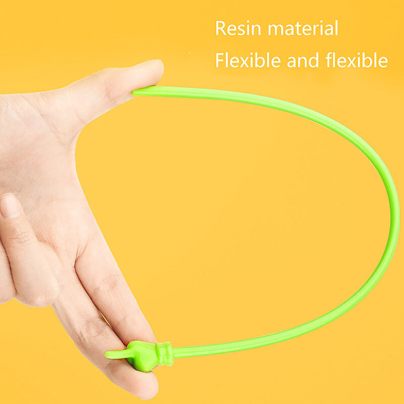 Teaching Pointer Finger Design Colorful Non-slip Plastic Handle Bendable Children Handheld Presenter Teaching Stick 10pcs