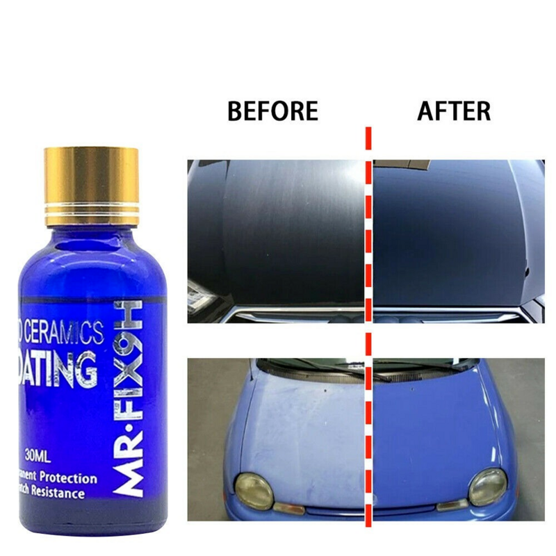 30ml 9h anti-risco auto revestimento de vidro cerâmico líquido hidrofóbico pintura cuidados polonês super detalhando revestimento para o estilo do carro