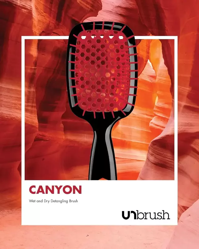 Untangle Hairbrush para cuidados capilares, Pente oco para cuidados capilares, Untangle Massage Comb, Fhi Heat