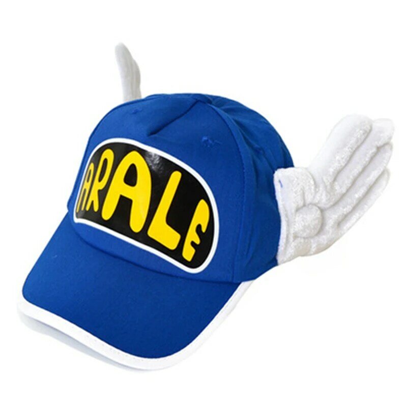 Sombrero de Cosplay de Arale de Anime para niños y adultos, gorra de béisbol de algodón con alas de Ángel de dibujos animados, accesorios