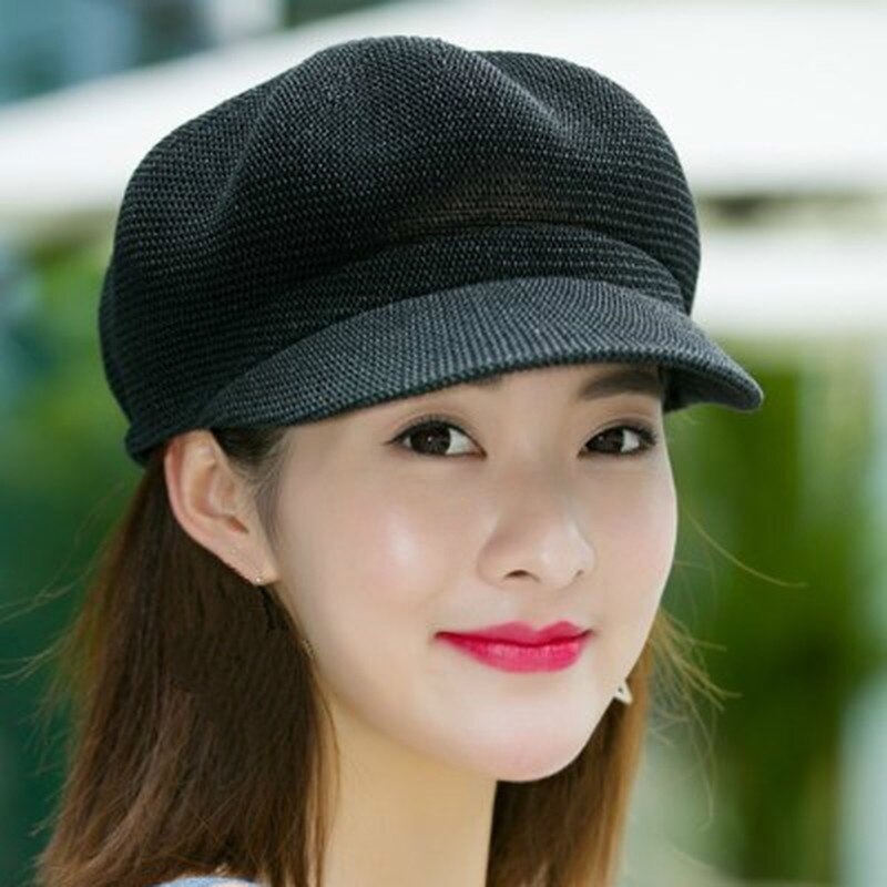 New Summer Straw Hat for Women Sun Hat Breathable Cap Outdoor Casual Hat Octagonal Hats