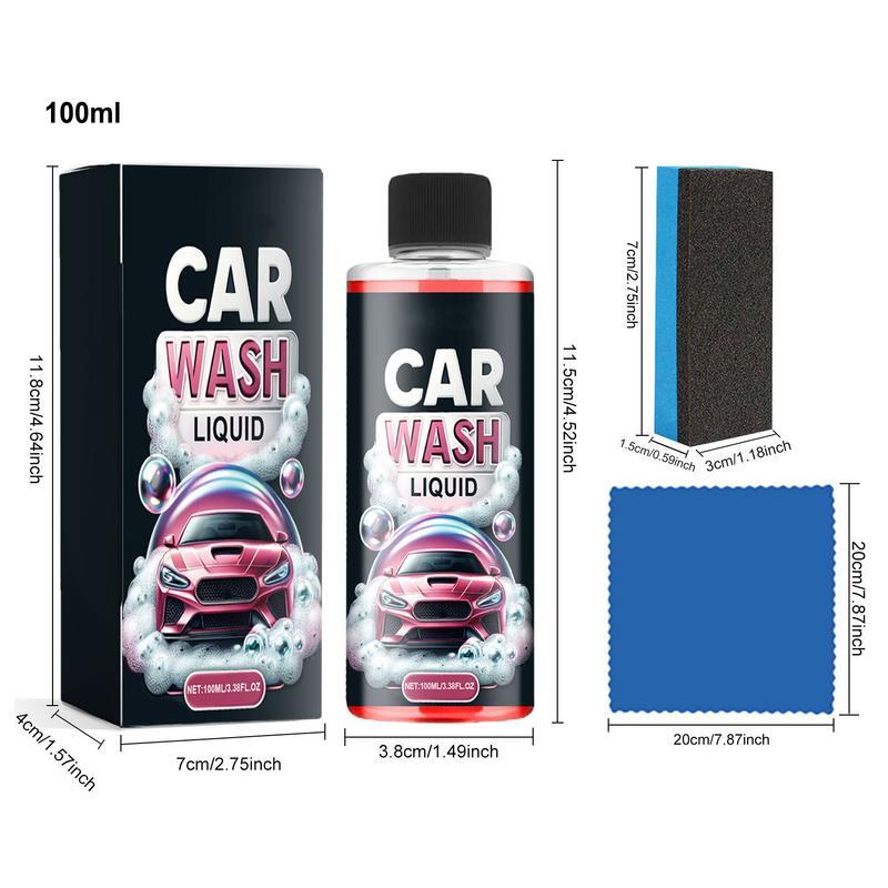 Espuma Multifuncional Car Wash, Poderoso Detalhe Cleaner, Dustproof, Pintura Revestimento, Brightening, Limpeza Renovação Líquido, 100ml