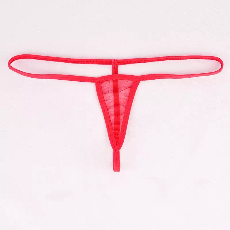 Low Waist Ice Silk  Thong G-String Women Sexy Transparent Ladies' Lingerie Erotic Micro Mini Underwear Lingerie T-back Thongs