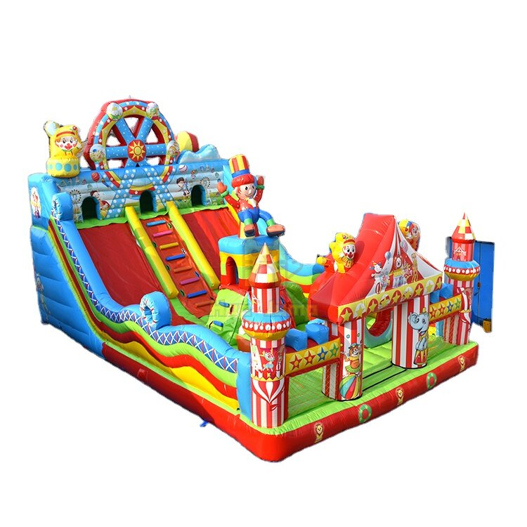 Modelo de ar inflável para crianças, novo castelo impertinente, equipamento de diversão infantil, castelo combinado, slide de tubarão