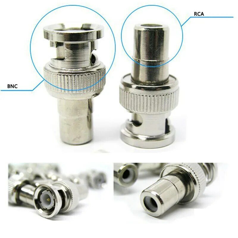 1pc/10pcs BNC male TO RCA female Plug COAX Adapter Connector plug  F/M Couple for Security System Video CCTV Camera H10