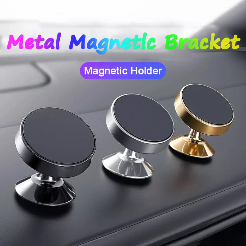Magnetic Car Phone Holder Mobile Cell Phone Holder Stand Magnet Mount Bracket In Car For iPhone 13 12 Samsung Redmi Xiaomi