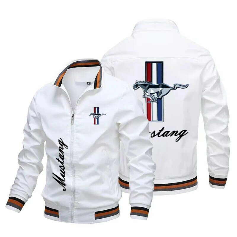 Jaqueta de logotipo Ford Mustang masculino, Moto Racing Top respirável, extragrande, alta qualidade, marca de moda, verão, novo, venda quente