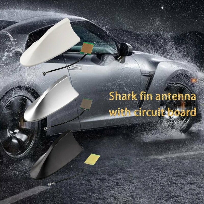 Antena Universal de aleta de tiburón para techo Exterior de coche, señal protectora aérea, estilismo para coche