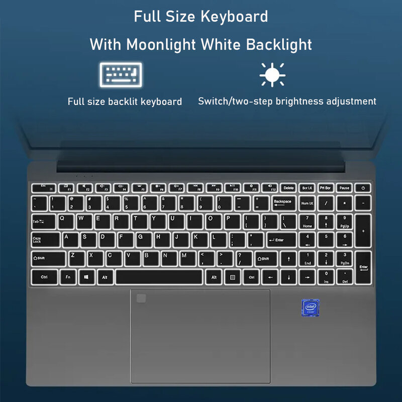 Игровой ноутбук Intel N5105, 2023 дюйма, 16 ГБ ОЗУ + 1 ТБ SSD