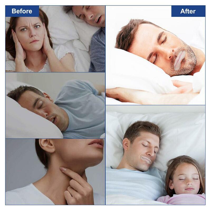 شريط تصحيح التنفس على شكل فم الشفاه ، تحسين النوم ، ملصقات الشخير ، 90 *