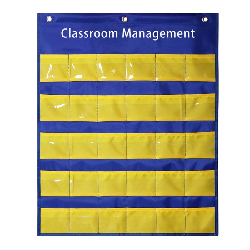 Classroom Management Pocket Chart Organization Center Pocket Chart for Preschool Homeschool, Back to School Supplies