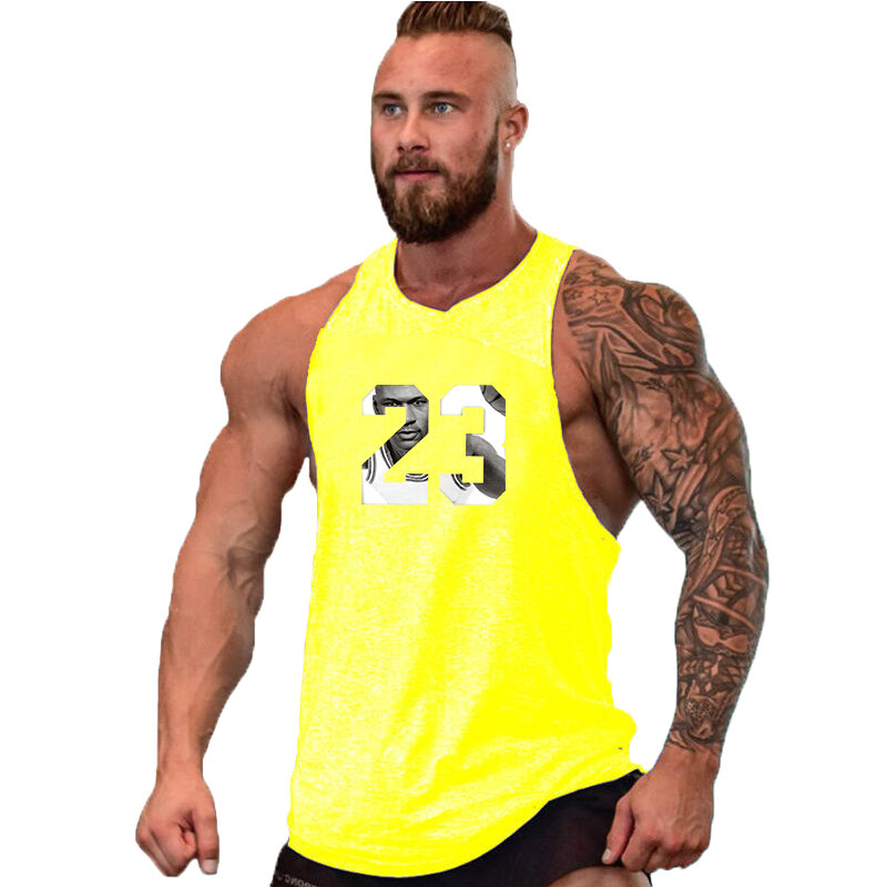 T-shirt sans manches pour homme, vêtement de Fitness, de Gym, de musculation