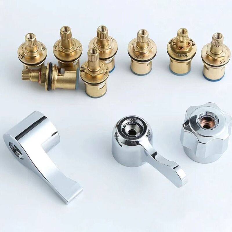 1Pcs Quick Opening Faucet Repair Accessories Easy Installation Switch Handle Faucet Replacement Part Copper Bathroom Fittings