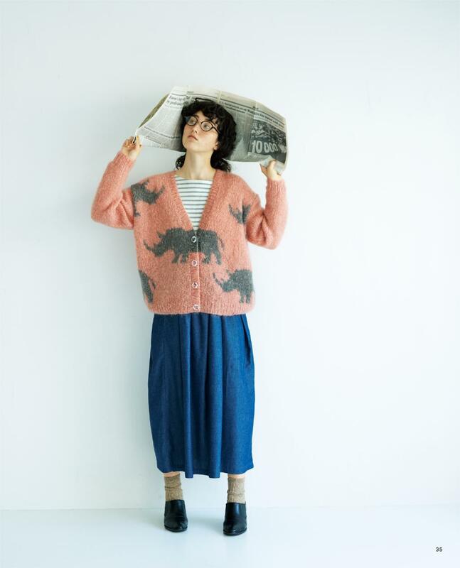 Tokai Erika Sweet Knitting Time Book Polar Bear Pullover,Scarf,Sweater, Animal And Plant Pattern Theme Creative Weaving Books