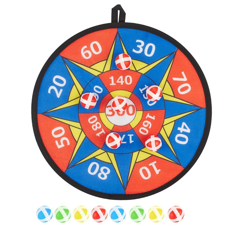 Zabawka sportowa dwustronna tarcza do darta dla dzieci Target gra z piłkami dla chłopców dziewcząt prezenty świąteczne prezenty urodzinowe D
