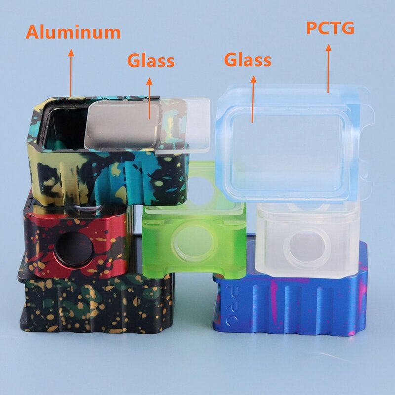 PRC ProRo BoRo Tank alluminio/PCTG accessori di ricambio colorati piastra di copertura in vetro O-ring per SXK BB / Billet AIO Box