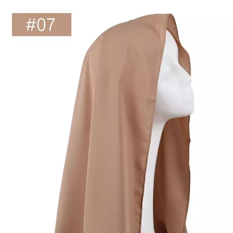 イスラム教徒の女性のためのサテンのヒジャーブ,透明なスカーフ,無地,サテン,ヘッドバンド