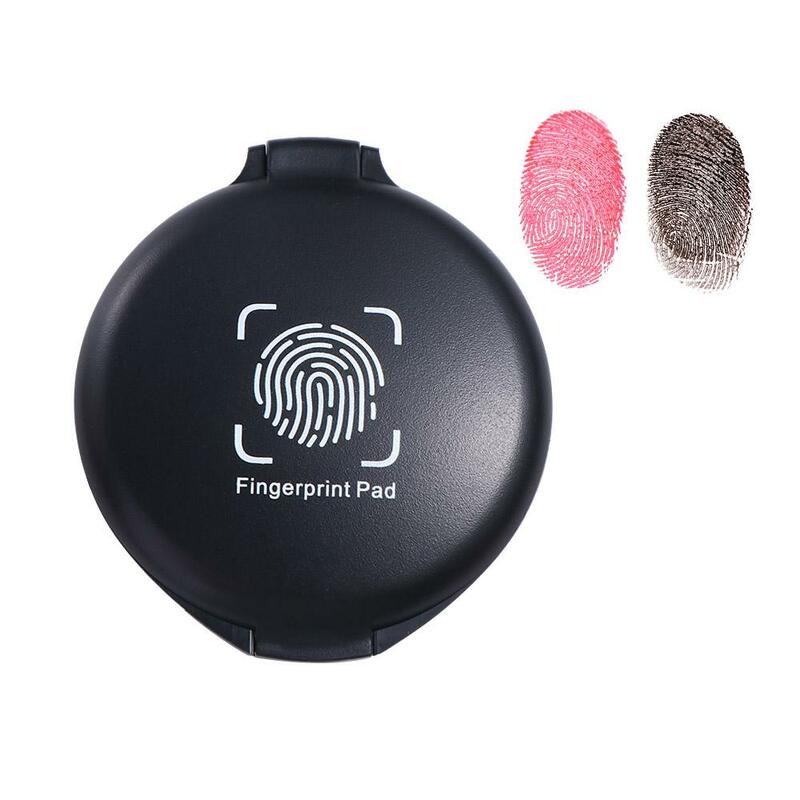 Mini Fingerprint Ink Pad Kit, Anti-Fake, Clear Stamping, Contrato de Negócios, Thumbprint, Material de Escritório