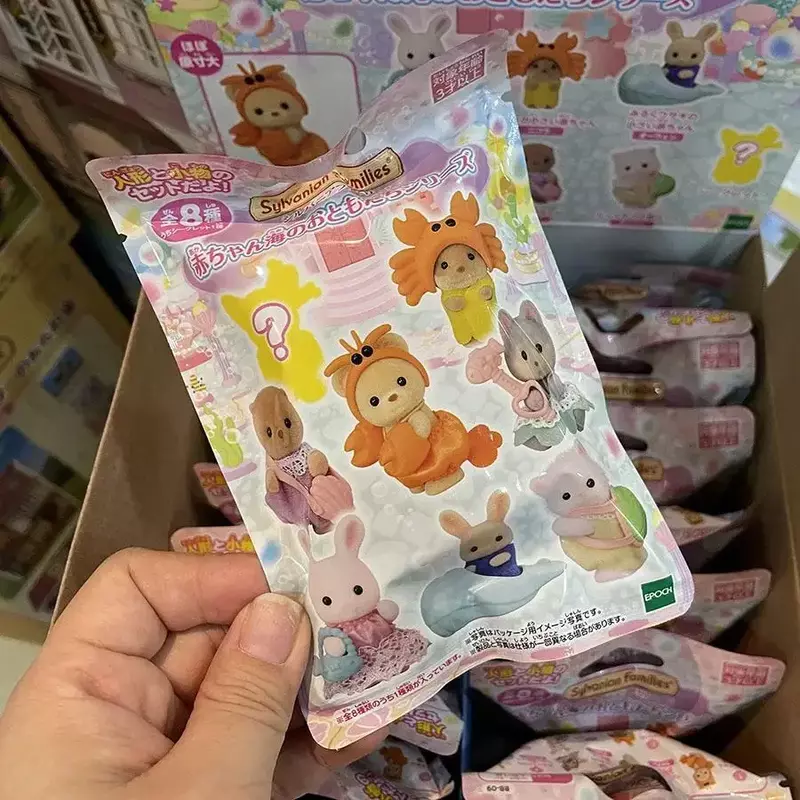 Boneka berkemah Jepang Sylvanian keluarga Kawaii Dress Up lucu Anime figrue ornamen ruangan hadiah ulang tahun mainan hadiah Natal