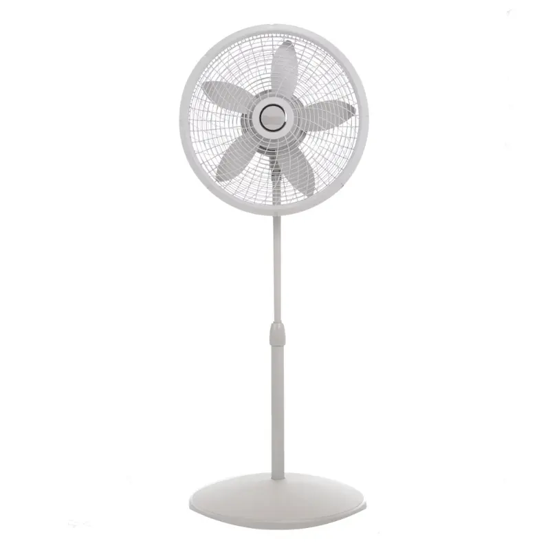 18" Adjustable Cyclone Pedestal Fan with 3 Speeds, S18902, Gray