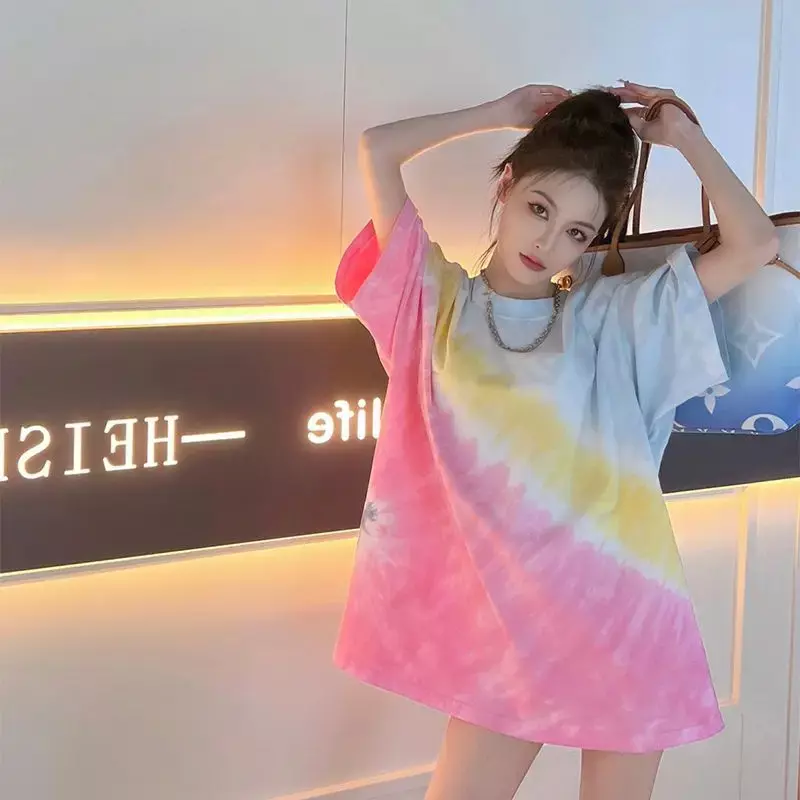 T-shirt da donna Graphic Baggy Summer Outfit Top corto manica femminile 2024 abbigliamento donna di alta qualità moda con maniche coreano