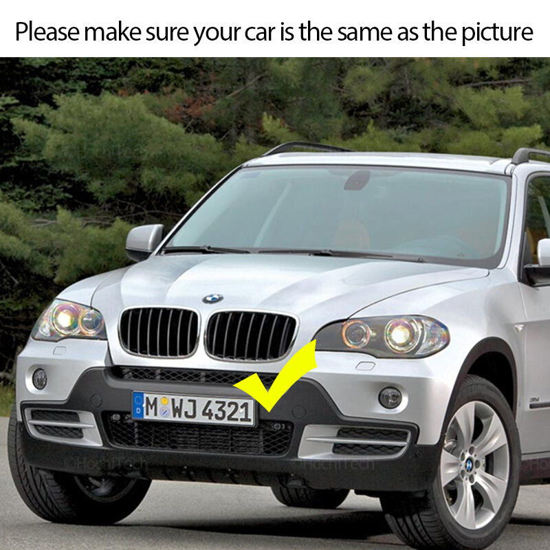 Nowy wygląd na kratkę samochodową Grill z przodu nerka błyszczący 2 linii podwójna listwa dla BMW X5 E70 2007-2013 X6 E71 E72 2008-2014 akcesoria samochodowe