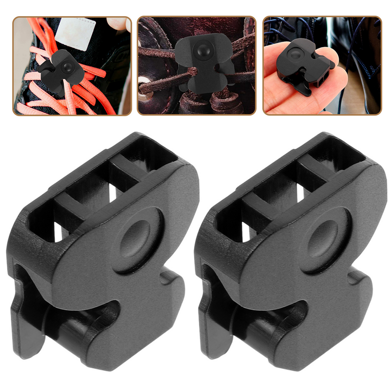 Schnürsenkel End clips Schlösser für Schuhe Kunststoff Schnürsenkel Schnalle Verriegelung Erwachsene Verschluss elastisch