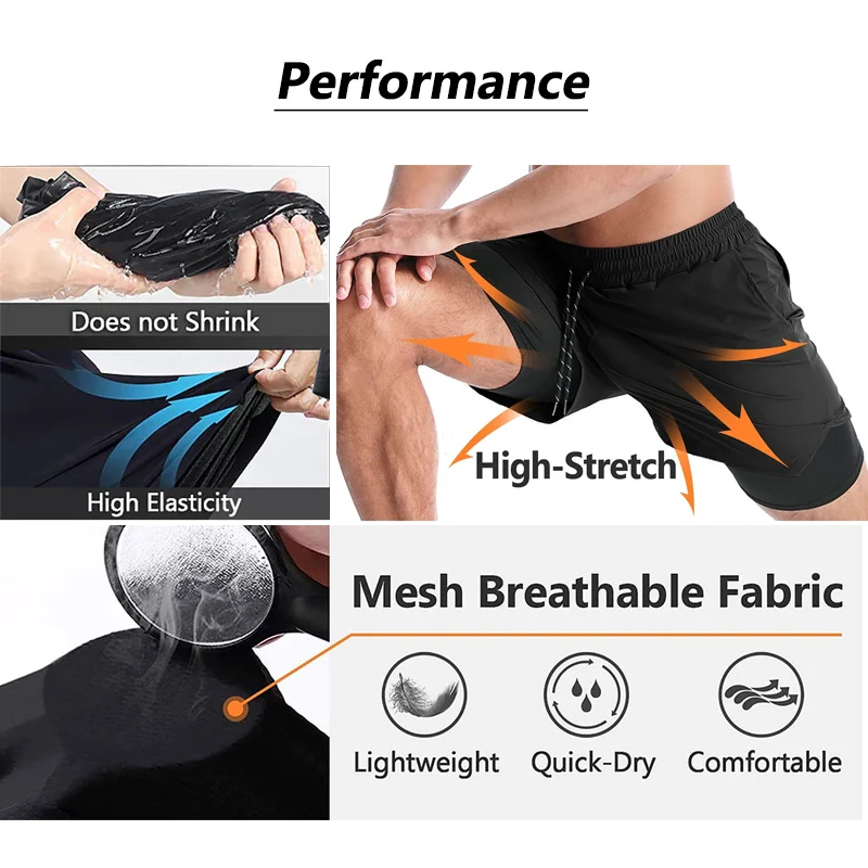 Anime Gym Shorts Men Women Dragon Ball NARUTO One Piece 3D Print 2 in 1 Quick Dry Breathable Sports Training Compression Shorts