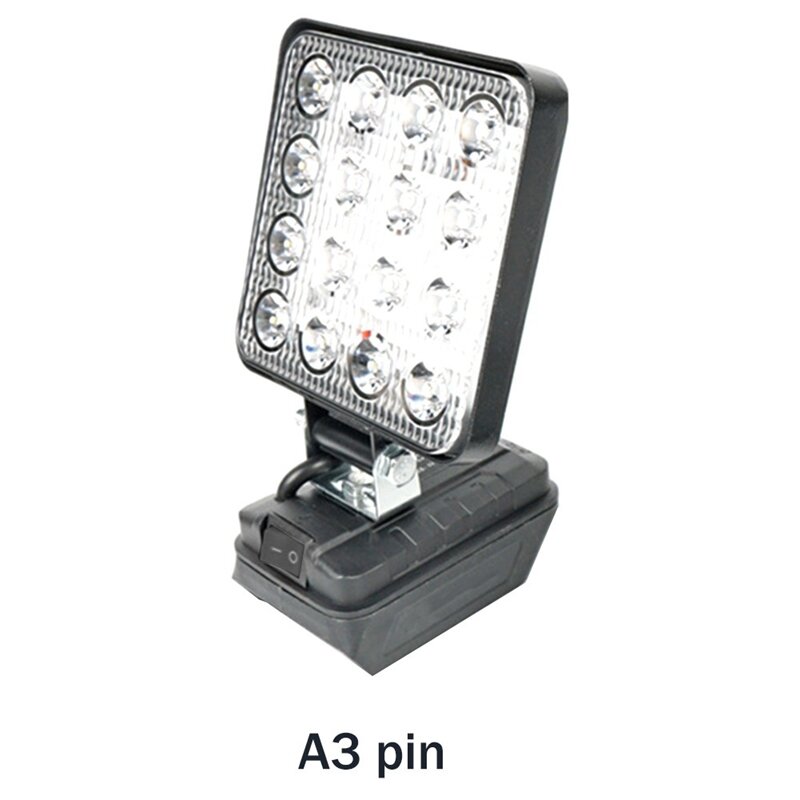 Luz de trabajo LED de 4 pulgadas para tienda, luz de trabajo de sitio para batería de 18V