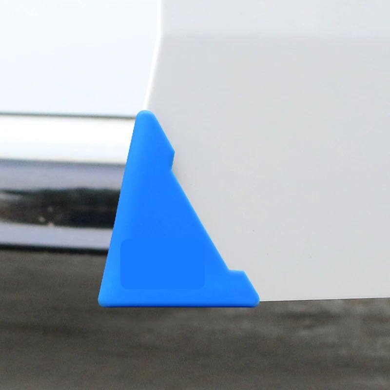 Pelindung sudut pintu mobil silikon, 1 pasang alat perawatan otomatis pelindung tepi pintu untuk Tesla Model S X Y