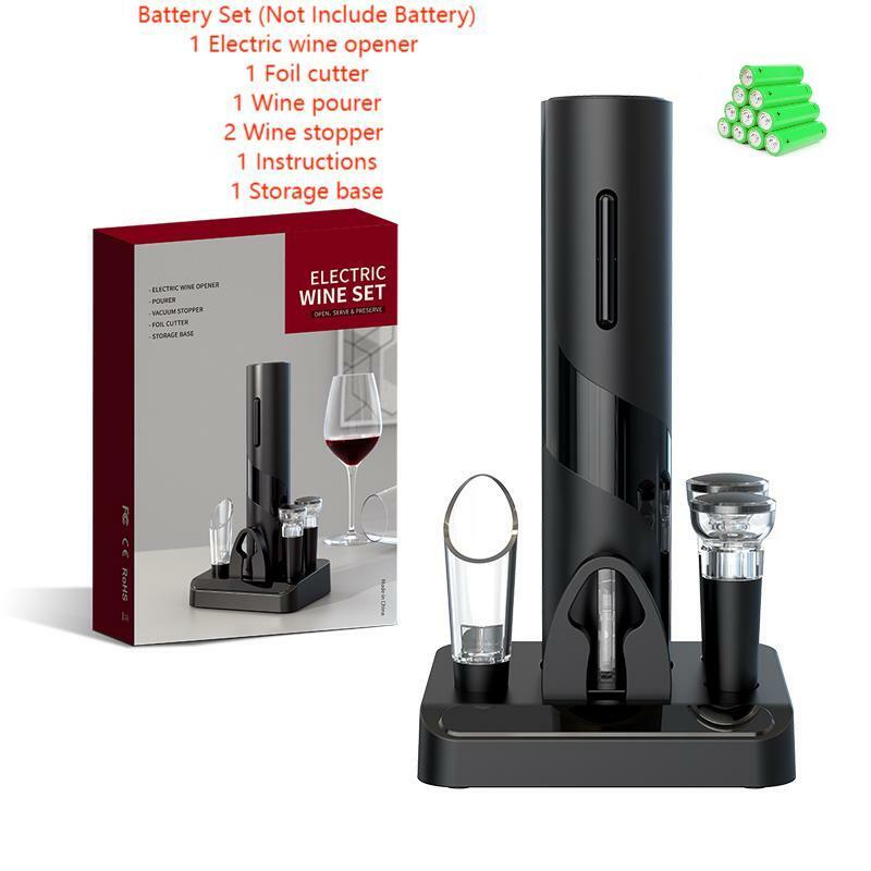 Elektryczny otwieracz do butelek wina Akumulatorowy otwieracz do wina z podstawą ładującą Narzędzia do wina Produkty kuchenne Automatyczny korkociąg do czerwonego wina